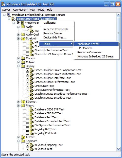 Windows Embedded CE Test Kit